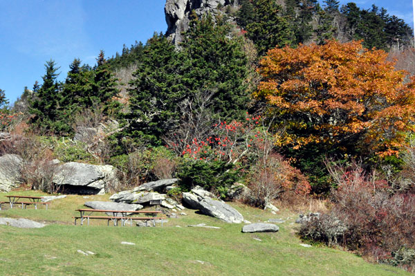 picnic area on Grandfather Mountain